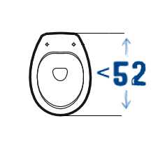 Короткие приставные унитазы (до 52 см) Roca