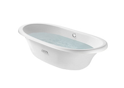 Чугунная ванна Newcast 170х85 см, цвет белый, овальная, антискользящее покр. 233650007 Roca 