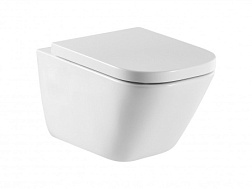 Подвесной унитаз Gap 35х54 см, безободковый, с сиденьем 734647L000+ZRU9307682 Roca 