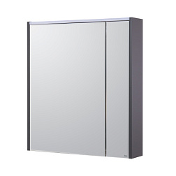 Зеркало Ronda 70х78 см, шкаф, антрацит, с подсветкой ZRU9302969 Roca 
