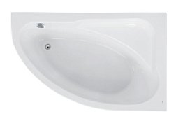 Акриловая ванна Welna 160х100 см, правая, глубина 50 см, асимметричная ZRU9302998 Roca 