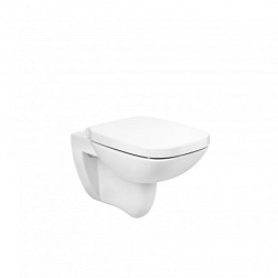 Подвесной унитаз Debba 35,5х54 см, безободковый, с сиденьем ZRU9302826+734699L00Y Roca 