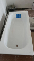 Стальная ванна Contesa 150х70 см, скол на эмали, толщина 2.4мм, без антискользящего 23606000O/У Roca 