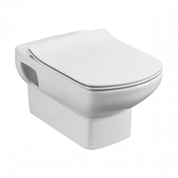 Подвесной унитаз Dama Senso 35,5х55,5 см, с сиденьем ZRU9302991+7346517000 Roca 