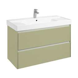 Модуль под раковину Ona 98,5х45х56,5 см, Olive, оливковый матовый ZRU9308355 Roca 