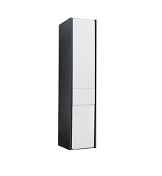 Шкаф-колонна Ronda 32х33х139 см, белый глянец/антрацит, левый, подвесной монтаж, система push-to-open ZRU9302966 Roca 