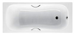 Стальная ванна Princess-N 170х70 см, со звукоизоляцией, с отв. для ручек, толщина 2.4мм, антискользящее покр. 2209E0000 Roca 