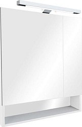 Зеркало Gap 80х85 см, шкаф, белый глянец, с подсветкой ZRU9302887 Roca 