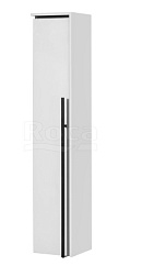 Шкаф-колонна Aneto 23х20,2х120,1 см, белый глянец/левая сторона черная, левый, подвесной монтаж 857431806 Roca 