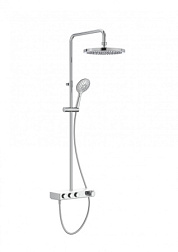 Душевая система без излива Index-T 3 режима ручной лейки, 30 см, round, термостат, верхний душ, с лейкой A5A9J09C00 Roca 
