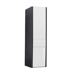 Шкаф-колонна Ronda 32х33х139 см, белый глянец/антрацит, правый, подвесной монтаж, система push-to-open ZRU9302967 Roca 