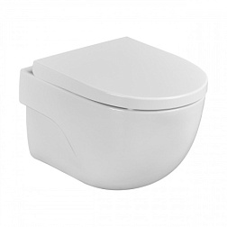 Подвесной унитаз Meridian 35,5х48 см, безободковый, с сиденьем 7346244000+ZRU9307606 Roca 