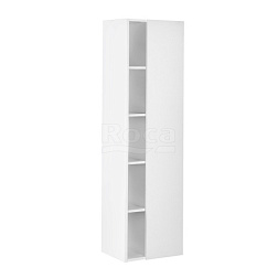 Шкаф-колонна Etna 45,5х30,6х160 см, белый глянец, зеркальная дверца, реверсивная установка двери, подвесной монтаж 857303806 Roca 